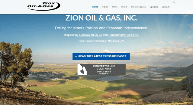 Zion O&amp;G homepage